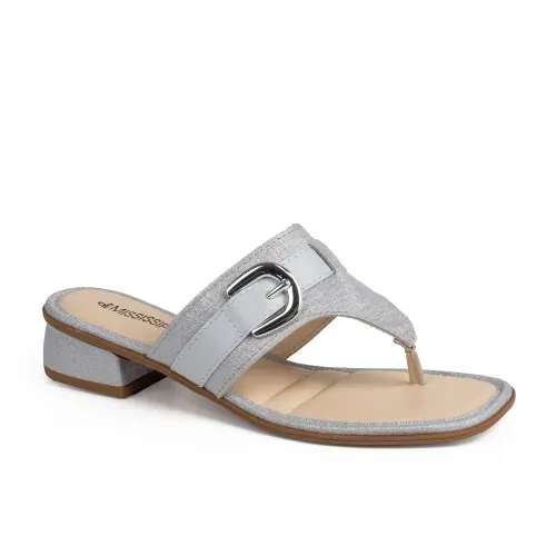 Tamanco Mississipi de Salto Baixo Azul