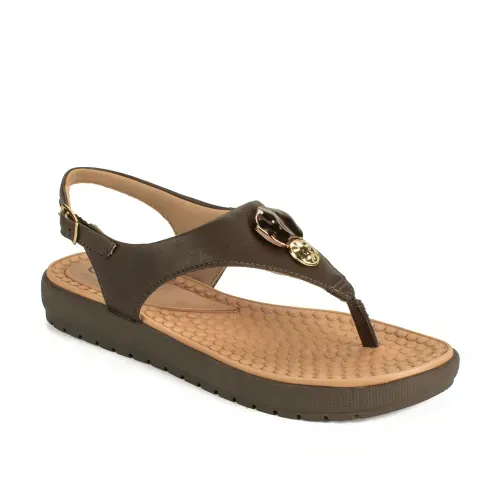 Sandália Campesí Flatform Marrom