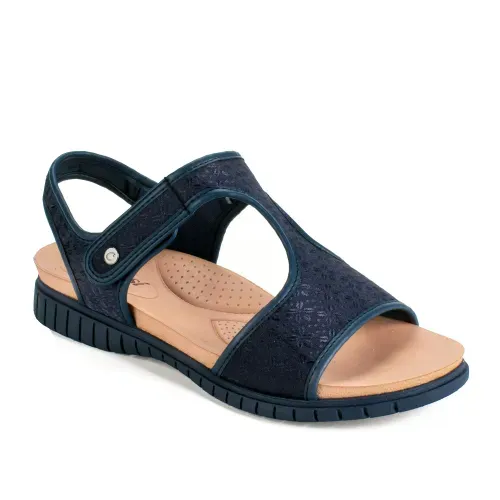 Sandália Campesí Flatform Azul Marinho