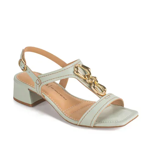 Sandália Dakota de Salto Bloco Verde