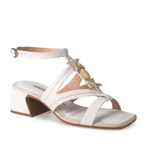 Sandália Dakota de Salto Bloco Branca