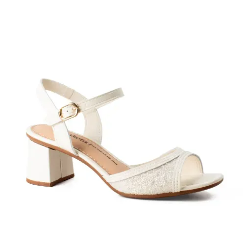 Sandália Dakota de Salto Bloco Branca