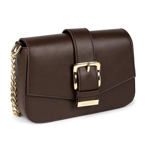 Bolsa Mississipi Transversal Marrom