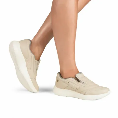 Tênis Kolosh Esportivo Slip On Bege