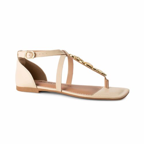 Sandália Dakota Rasteira Bege