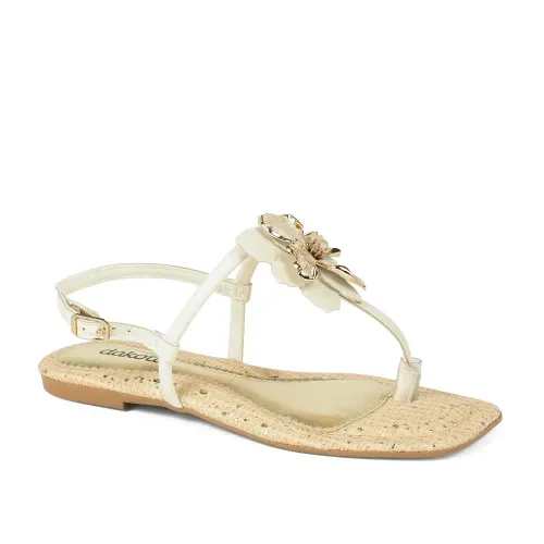 Sandália Dakota Rasteira Bege