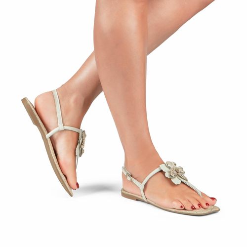 Sandália Dakota Rasteira Bege