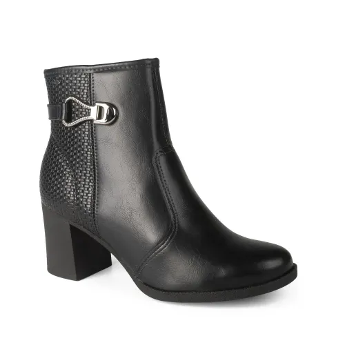 Bota Dakota de Cano Curto Preta