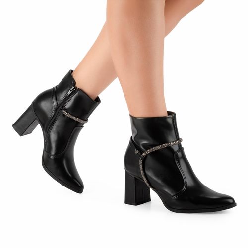 Bota Mississipi de Cano Curto Preta