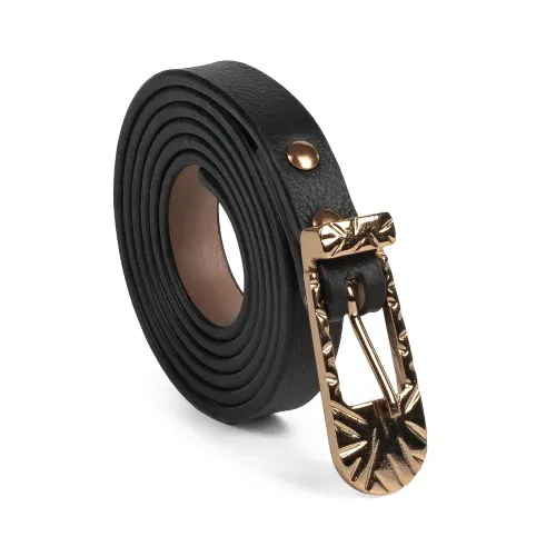 Cinto Dakota em Couro Preto