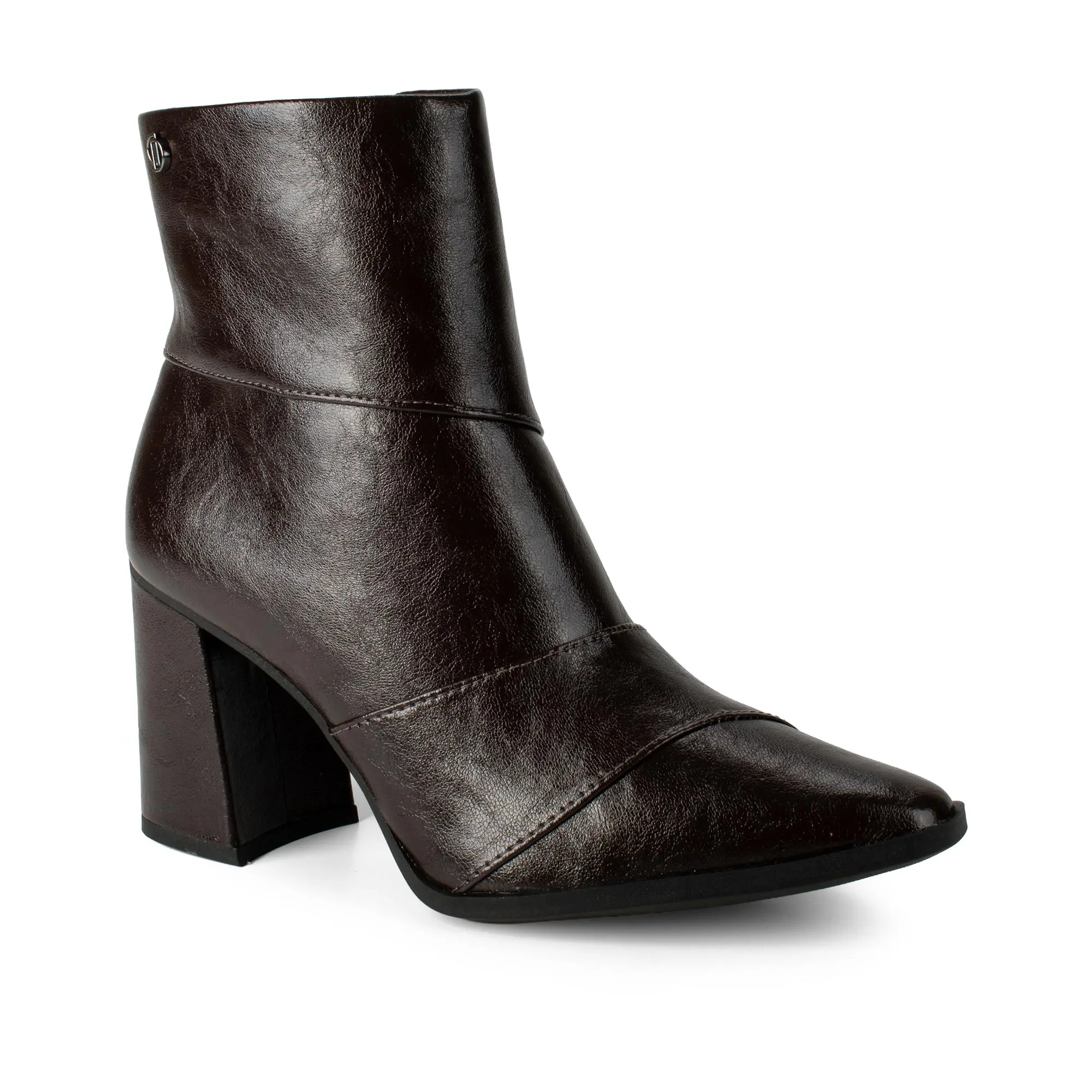 Boa notícia para quem gosta de desconto: Bota Dakota Ankle Boot Feminina Salto Bloco Café…
